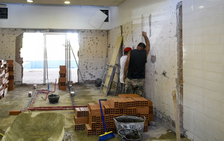 Así se está renovando la Piscina Cubierta de Boadilla