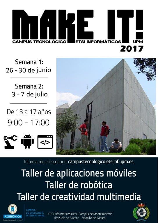 Los jóvenes de Boadilla tendrán descuento en el campus de verano ‘Make it!’ de la UPM