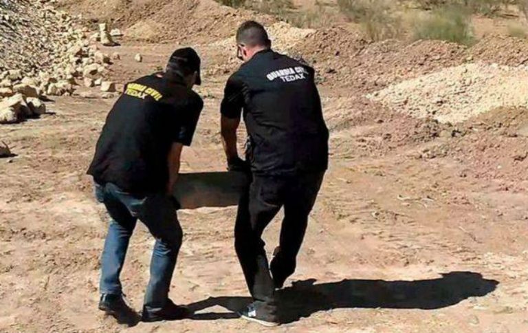 La Guardia Civil destruye una bomba de aviación de la Guerra Civil en Boadilla