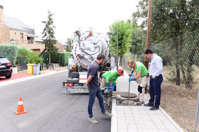 Limpieza integral del alcantarillado de las urbanizaciones históricas de Boadilla