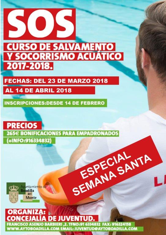 Abierta la inscripción del curso de socorrismo