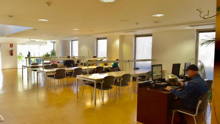 La biblioteca ‘provisional’ de Boadilla