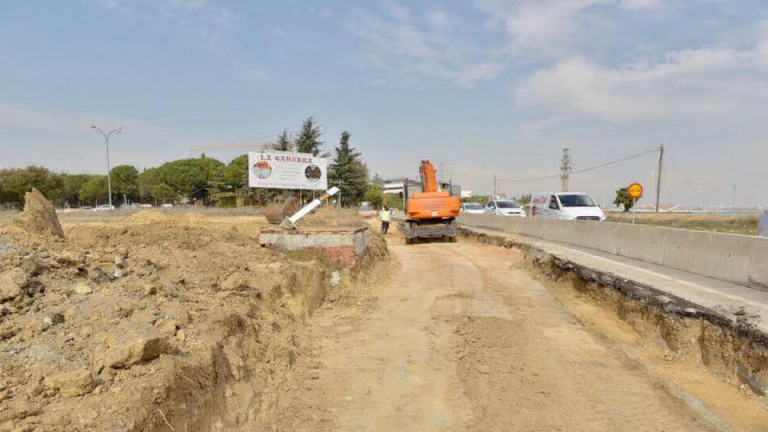 Boadilla ultima la construcción del carril de incorporación de Bonanza a la M516