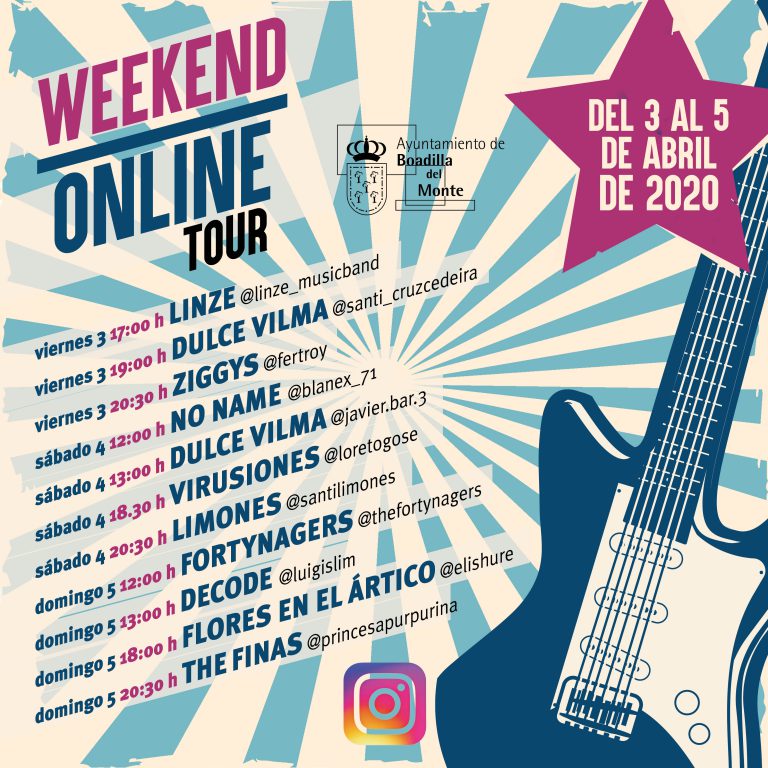 Boadilla celebra este fin de semana el festival de música Weekend Online Tour Boadilla celebra este fin de semana el festival de música Weekend Online Tour