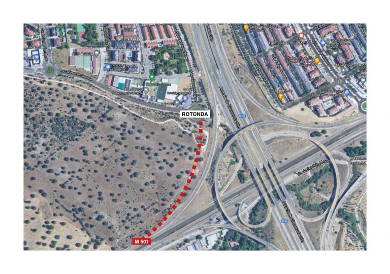 Boadilla solicita la construcción de una vía directa entre la rotonda del Republic Space y la M-501 Conexión Boadilla del Monte