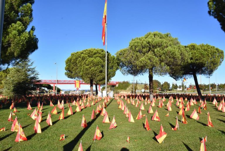 2000 banderas de España para recordar a los fallecidos por la Covid-19