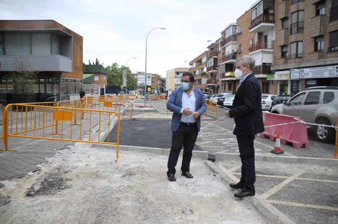 Obras en la calle Juan Carlos I para mejorar su seguridad