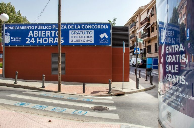 El aparcamiento de la plaza de la Concordia seguirá siendo gratis de 10:00 a 20:00 horas