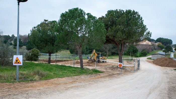 Obras para la construcción de una pista multideportiva